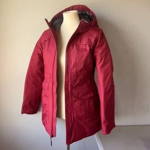 The North Face S Goose Down Snow Jacket Maroon